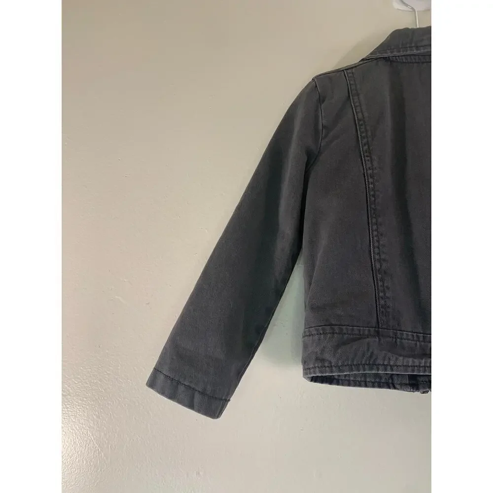GYMBOREE Girl’s Gray Moto Jacket / Size: XS-4